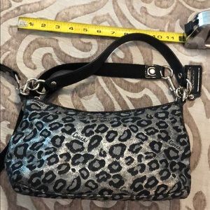 Coach Metallic Leopard Bag w/ Removable Strap